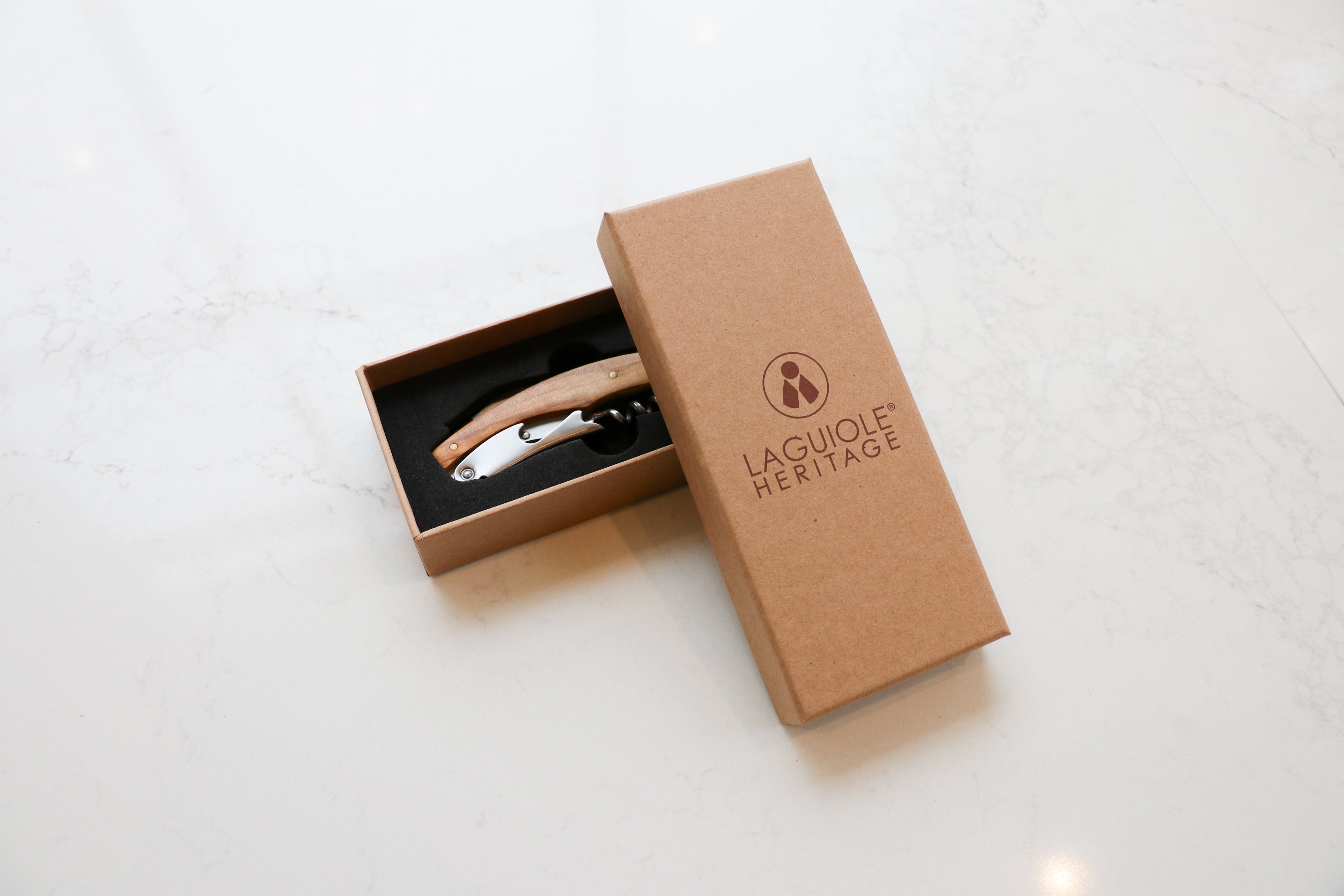 Laguiole Heritage Olive Wood Corkscrew