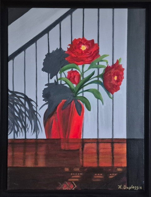 Peonies in Shadow, 2020 - Helen Duplassie