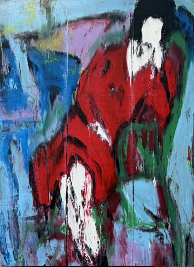 Reflecting On A Green Chair, 2024 - Saverpierre Maggio